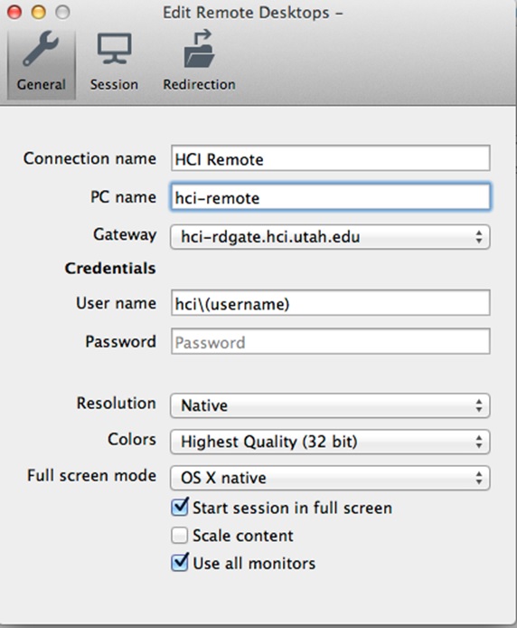 mac os remote connection